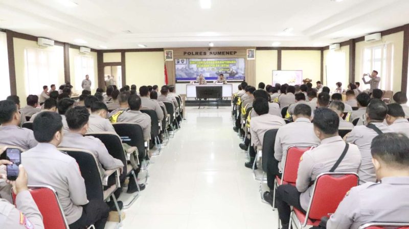 Polres Sumenep Gelar Binteknis Bhabinkamtibmas, Perkuat Deteksi Dini Gangguan Kamtibmas