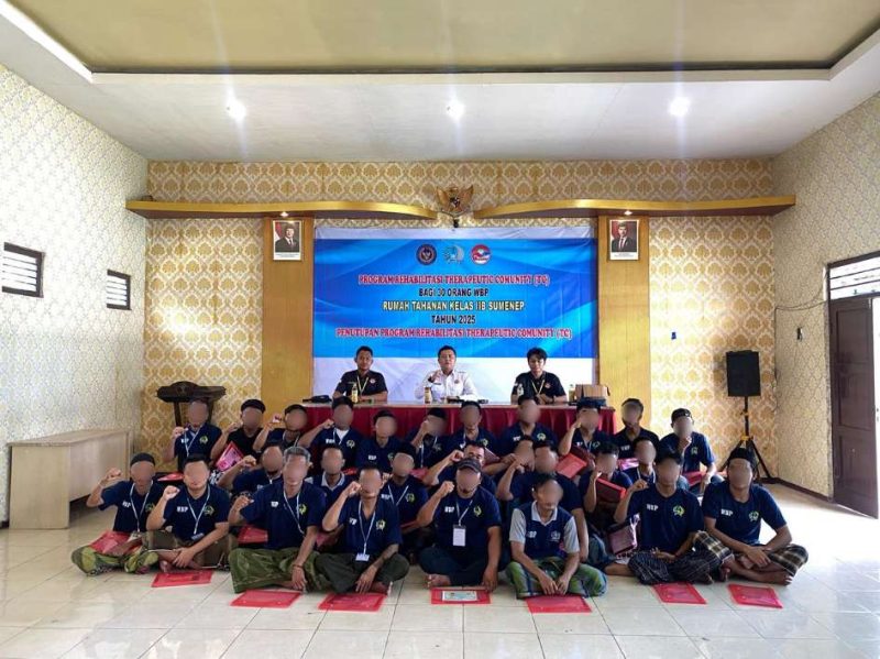 Rutan Sumenep Tutup Program Rehabilitasi Narkoba, 30 Warga Binaan Resmi Tamat Pembinaan