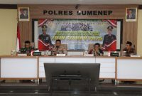 Wakapolres Sumenep Pimpin Latihan Pra Operasi Lilin Semeru, Pastikan Natal dan Tahun Baru Aman