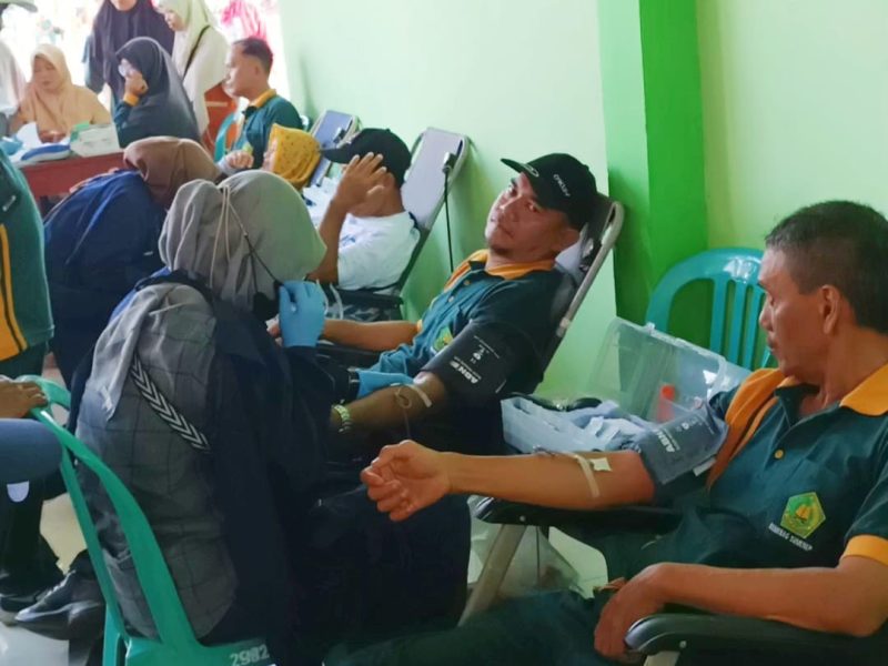 Suasana Aksi Donor Oleh Kemenag Sumenep dalam Rangkaian Hari Amal Bhakti Ke80