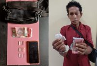 Barang Bukti & Pelaku Inisial EK Pengedar Sabu Yang Berhasil Ditangkap Di Kecamatan Talango, Selasa (02/12/2025)