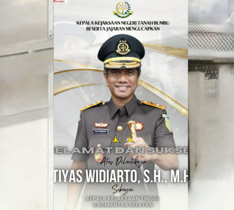 Kepala Kejaksaan Tinggal Kalimantan Selatan Tiyas Widiarto Alumni SMAN 1 Sumenep Angkatan 91