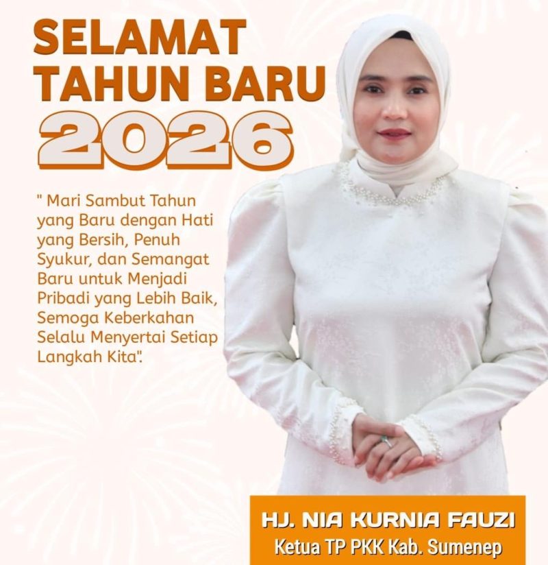 Ketua TP PKK Kabupaten Sumenep Hj. Nia Kurnia Fauzi 