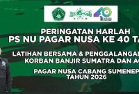 Pagar Nusa Sumenep Awali 2026 dengan Latihan Bersama dan Galang Dana Banjir Aceh-Sumatra