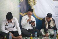 Kepala Rutan Sumenep, Aditya Wahyu Rahmadani, menyampaikan Sambutan di Acara peringatan Isra Mi’raj 1447 H, Rabu (21/01/2026)