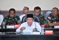 Wakil Bupati Sumenep, KH Imam Hasyim, S.H., M.H., menghadiri rapat koordinasi di Kodam V/Brawijaya, Surabaya, yang digelar pada Rabu (28/01/2028)