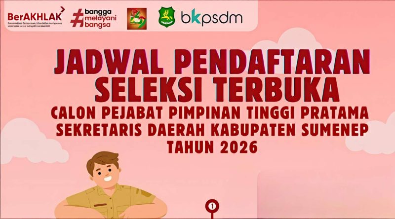 Pamflet Seleksi Sekretaris Daerah Kabupaten Sumenep 