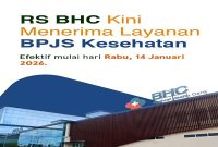 Rumah Sakit Baghraf Health Care (RS BHC) kini resmi menerima layanan BPJS Kesehatan, efektif mulai Rabu, 14 Januari 2026.