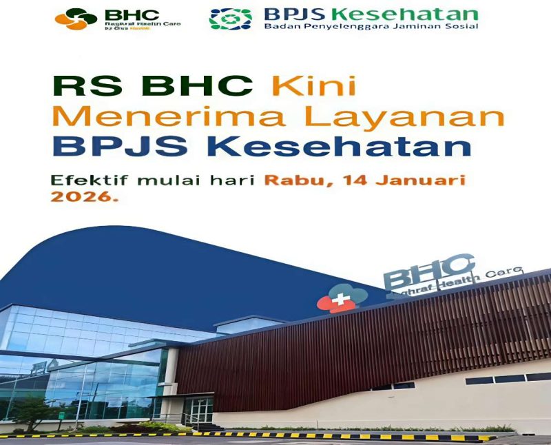 Rumah Sakit Baghraf Health Care (RS BHC) kini resmi menerima layanan BPJS Kesehatan, efektif mulai Rabu, 14 Januari 2026.