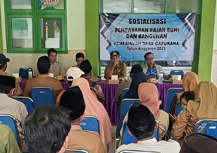 Bapenda Sumenep Sosialisasikan PBB-P2 2025 di Desa Gapurana Talango