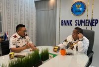 Kepala Rutan Sumenep Aditya Wahyu Rahmadani Bersama Kepala BNNK Bambang Sutrisno