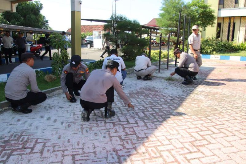 Tindaklanjuti Arahan Presiden, Polres Sumenep Gelar Kurve Serentak Jaga Lingkungan Kerja