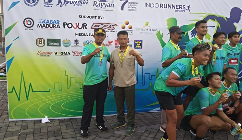 Wakapolres Sumenep, Kompol Masyhur Ade, S.I.K., menghadiri pembukaan UNIBA Fun Run 2026