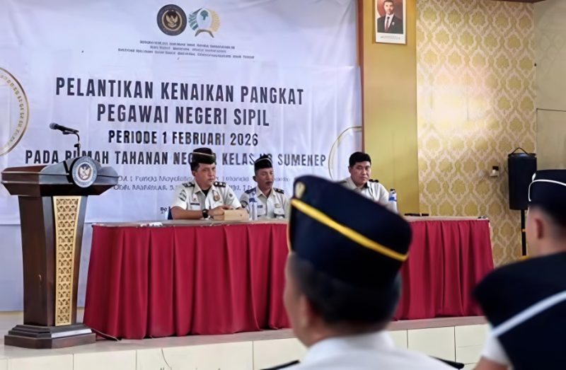 Lima Petugas Rutan Sumenep Naik Pangkat, Dorong Profesionalisme dan Pelayanan Publik