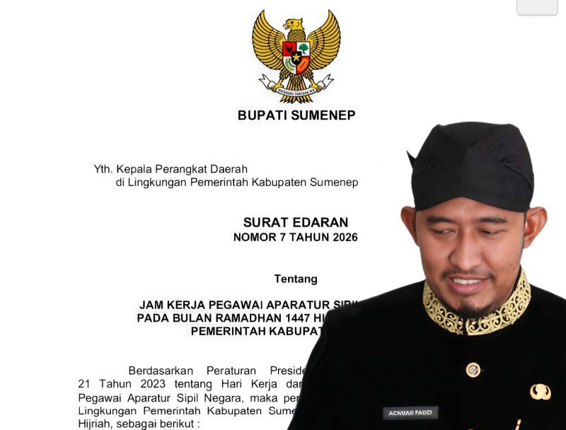 Resmi! Pemkab Sumenep Atur Jam Kerja ASN Selama Ramadhan 1447 H, Minimal 32,5 Jam per Minggu