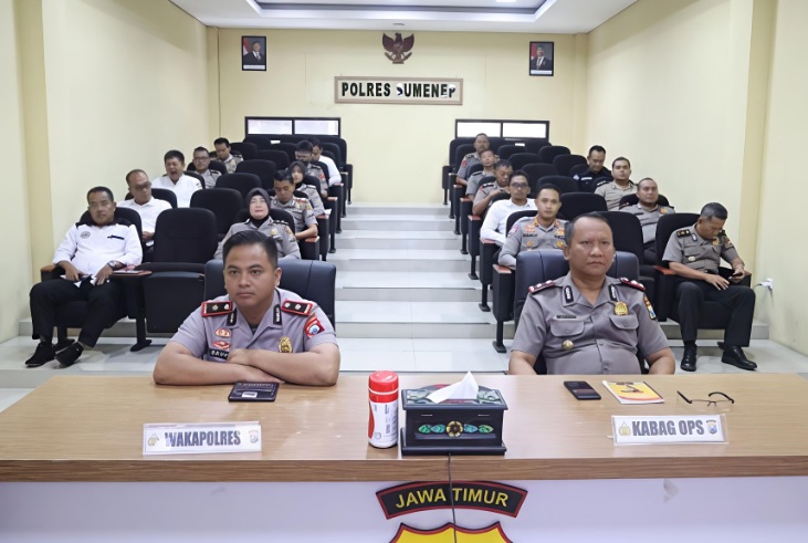 Polres Sumenep Ikuti Rapim Polda Jatim, Dorong Peningkatan Profesionalisme Anggota