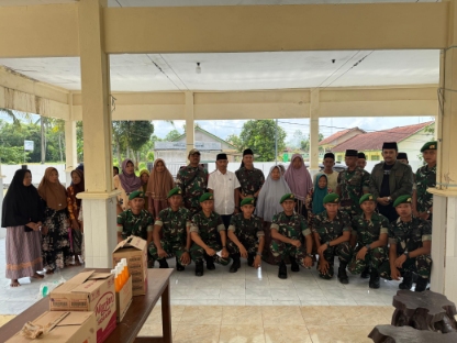 Yonif TP 931 Ksatria Jokotole Turun ke Warga, Tebar Kepedulian Jelang Lebaran di Sumenep