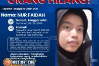 Kasus Orang Hilang di Sumenep: Polisi Sebar Ciri-ciri, Harap Bantuan Publik