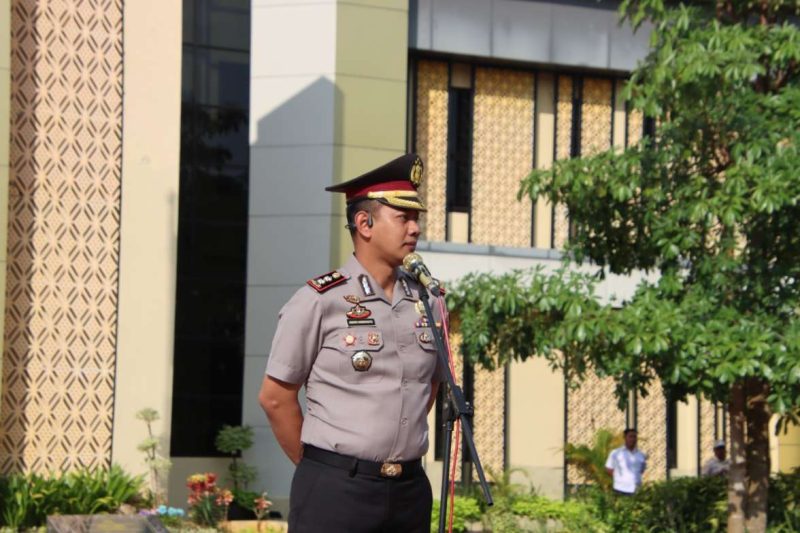 Kapolres Sumenep AKBP Anang Hardiyanto, S.I.K., Saat Pimpinan Apel Jam Pimpinan, Senin (30/03/2026)