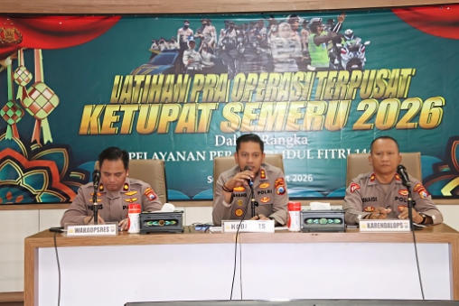 Polres Sumenep Matangkan Pengamanan Lebaran Lewat Latpraops Operasi Ketupat Semeru 2026
