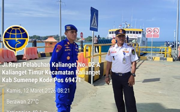 Kasatpol Airud AKP M. Rofik,S.H., dan Kepala UPT Pelabuhan Zahma, S.E.,
