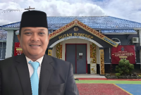 Karutan Aditya Wahyu Rahmadani Dengan Latar Kantor Rutan Kelas IIB Sumenep 