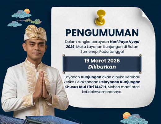 Pengumuman Penting! Kunjungan di Rutan Sumenep Ditiadakan 19 Maret, Catat Jadwal Penggantinya