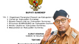 Bupati Sumenep Achmad Fauzi Wongsojudo Dengan Latar Belakang Surat Edaran 2026 i
