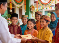 Suasana Idul Fitri 1447 H di Sumenep: Tradisi Salam Tempel Bikin Anak-anak Sumringah