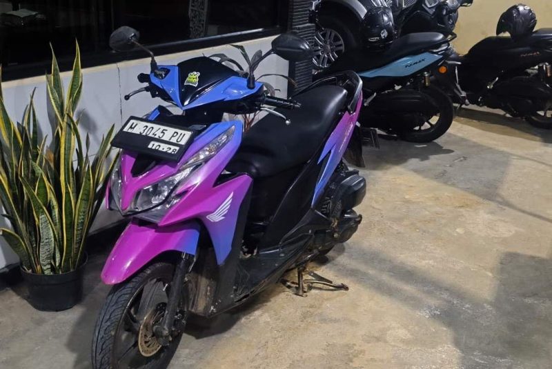 Barang Bukti Sepeda Motor Milik Pelaku Yang Berhasil Diamankan Polsek Guluk-guluk 