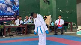 Aksi Gemilang Prajurit Yonif Ksatria Joko Tole Sumenep Prada Apriyan Fatary Raih Emas di Karate Championship 2026