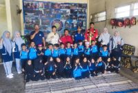 Siswa RA Miftahun Najah Belajar Antisipasi Kebakaran di Mako Damkar, Kamis (09/04/2026)