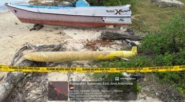 Penemuan Benda Misterius Mirip Torpedo Gegerkan Kangean, Polisi Bergerak Cepat Amankan Lokasi