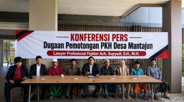 Kuasa Hukum Dr. Supiyadi, S.H.,M.H., saat menggelar konferensi pers di Hotel Mizye, Kamis (23/04/2026)