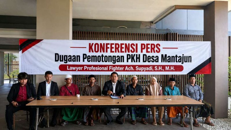 Kuasa Hukum Dr. Supiyadi, S.H.,M.H., saat menggelar konferensi pers di Hotel Mizye, Kamis (23/04/2026)
