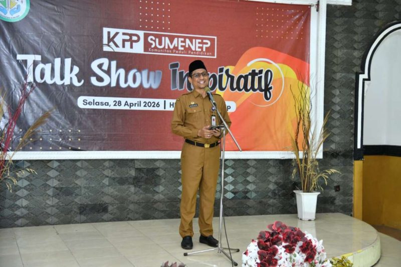 Sekdakab Sumenep Agus Dwi Saputra, S.Sos, M.Si saat menghadiri Talk Show digelar KPP Sumenep 