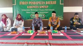 Suasana Halal Bihalal Digelar Bapenda Sumenep di Aula Eks Kantor DPMPSTP Sumenep Kantor Sementara Bapenda Sumenep, Kamis (02/04/2026