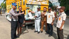 Suasana Opgab Lintas Sektoral Polres, UPT PPD, Bapenda dan Jasa Rahardja Cabang Semerep, Selasa (21/04/2026)