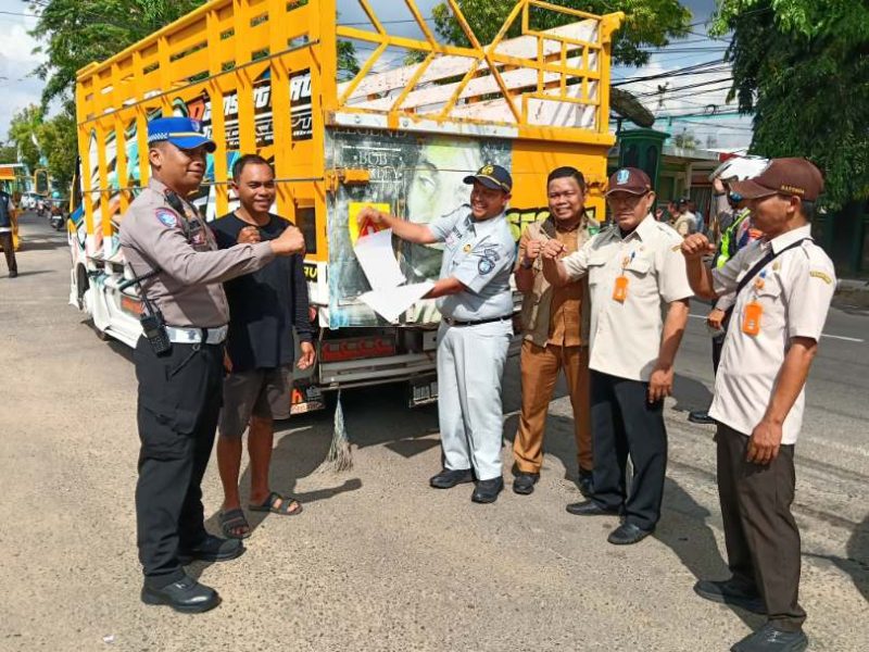 Suasana Opgab Lintas Sektoral Polres, UPT PPD, Bapenda dan Jasa Rahardja Cabang Semerep, Selasa (21/04/2026)
