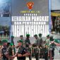 Yonif 931/Ksatria Joko Tole Gelar Upacara Kenaikan Pangkat, Danyon Tekankan Amanah dan Loyalitas Prajurit
