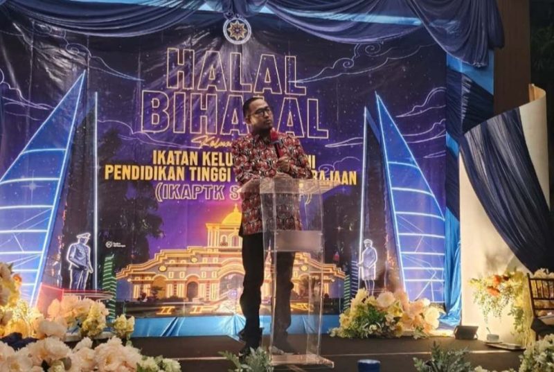 Bupati Sumenep Dr. H. Achmad Fauzi Wongsojudo, S.H.,M.H., Diacara Halal Bihalal Alumni IKAPTK di Hotel Myze, Selasa (07/04/2026) malam