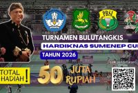 Pamflet Foto Ketua PBSI Sumenep H. Moh. Iksan S.Pd.,M.T