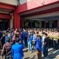 Pengamanan Polres Sumenep Dalam Unras PMII di Kantor Pemkab Sumenep, Jum'at (17/04/2026) sore 