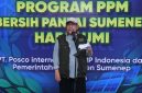 Wabup Sumenep KH. Imam Hasyim, S.H.,M.H.,.di Acara aksi bersih-bersih di Pantai Slopeng, Rabu (22/4/2026) sore.