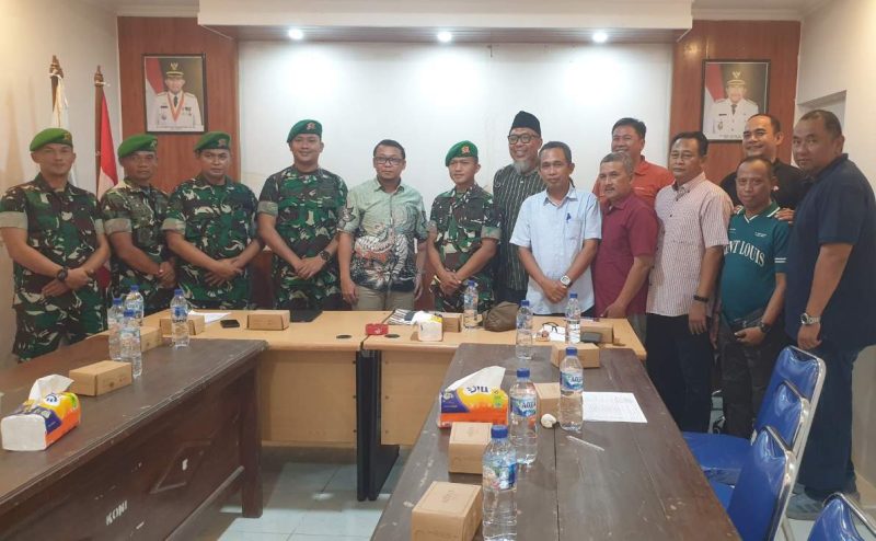 Danyonif 93/JKT Sumenep Mayor Inf Aditya Danang Saat Berkunjung Ke Koni Sumenep, Jum'at (24/04/2026)