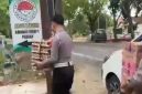 Hasil Tangkapan Layar Unit Tujarwali Satlantas Polres Sumenep Saat Berbagi Sembako Ke Panti Asuhan Amanah Ummat I Desa Pabian, Senin (20/04/2026)
