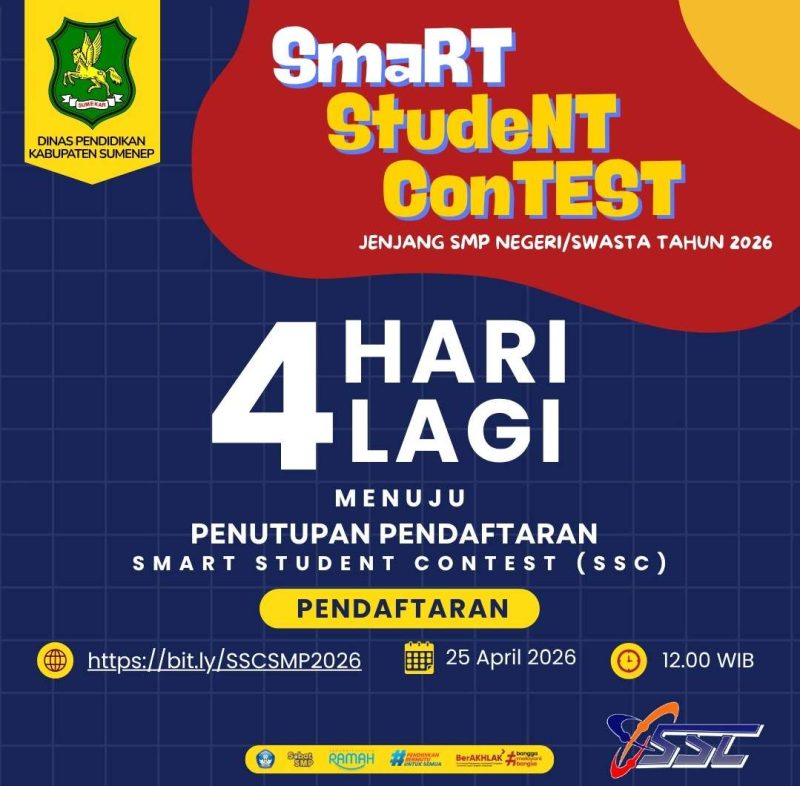 Pamflet Pelaksanaan SSC 2026 Dinas Pendidikan Kabupaten Sumenep 