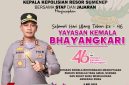 Kapolres Sumenep Ucapkan HUT ke-46 Yayasan Kemala Bhayangkari, Tegaskan Komitmen Dukung Pendidikan Berkualitas