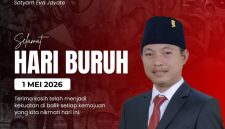 Ucapan Selamat Hari Buruh 2026 dari Ketua F-PDIP Sumenep H. Hosnan Abrari, S.IP, M.AP