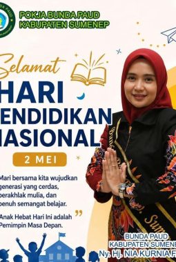Semangat Hardiknas 2026, Bunda PAUD Sumenep Ajak Wujudkan Generasi Cerdas dan Berakhlak Mulia